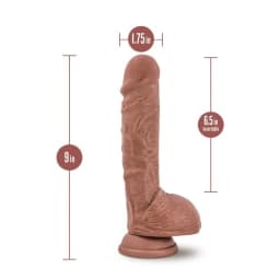 Au Naturel Big Billy 9in Dildo Mocha, image 3