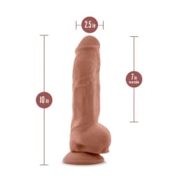 Au Naturel Big Boy 10 Dildo Mocha ", image 2