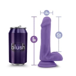 Au Naturel Bold Delight 6 in Dildo Purple, image 6