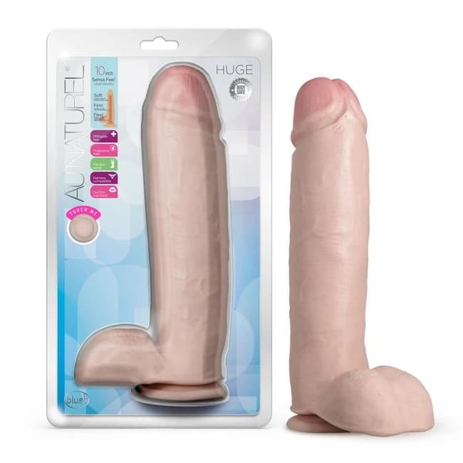 Au Naturel Huge Dildo - Beige - Image 1