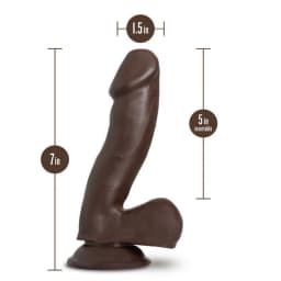 Au Naturel Troy 6in Dildo Chocolate, image 6