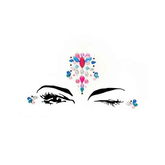 Avalon Adhesive Face Jewels Sticker (6pk) - Image 1