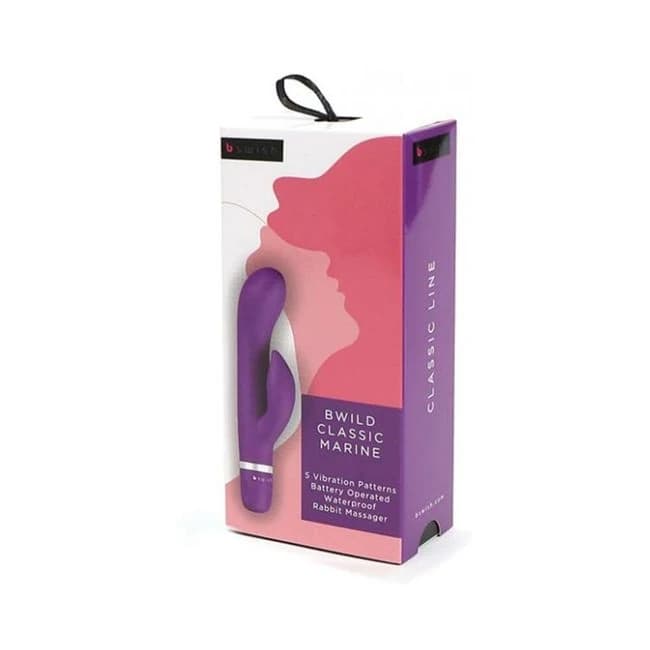 B Swish Bwild Classic Marine Vibrator Purple - Image 1