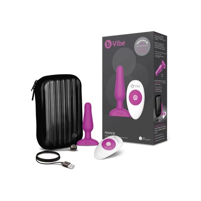 B-vibe Novice Plug - Fuchsia - Image 1