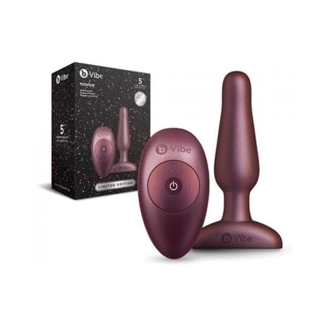B-vibe Novice Plug Galaxy Plum - Image 1