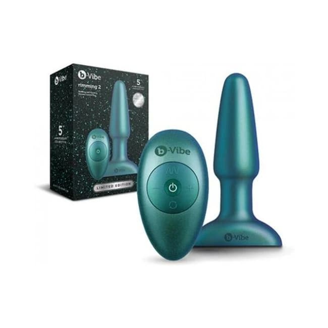 B-vibe Rimming Plug Space Green - Image 1