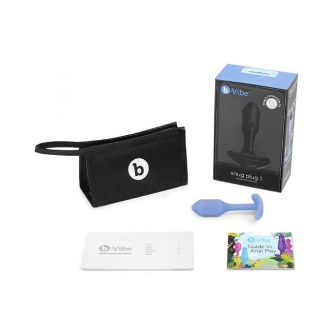 B-vibe Snug Plug 1 Violet - Image 1