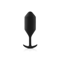 B-Vibe Snug Plug 4 Black 9oz Weight, image 1