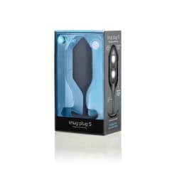 B-Vibe Snug Plug 5 Black Large Butt Plug, image 2