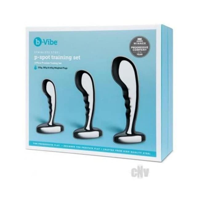 B-vibe Stainless Steel P-spot Training Set - Image 1