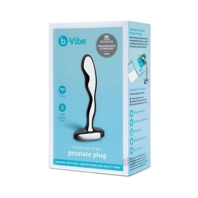 B-vibe Stainless Steel Prostate Plug - Image 1