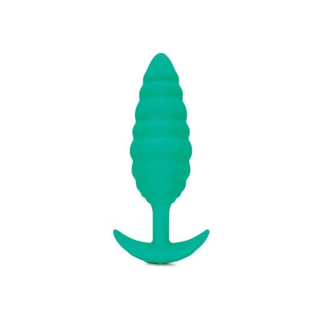 B-vibe Twist Texture Plug Green - Image 1