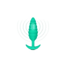 B-Vibe Twist Texture Plug Green, image 2
