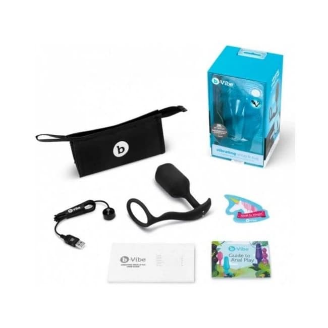 B-vibe Vibrating Snug & Tug Xl Black - Image 1