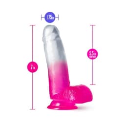 B Yours Sugar Magnolia 7dildo Fuchsia ", image 3