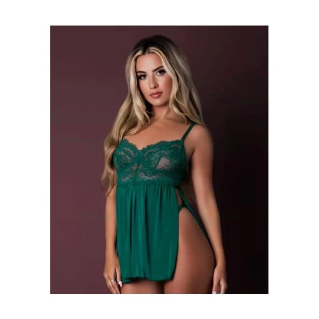 Baby Doll & Panty Set Emerald L/ - Image 1