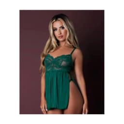 Baby Doll & Panty Set Emerald L/, image 1