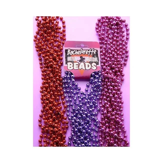 Bachelorette Beads-pink(6/per) - Image 1