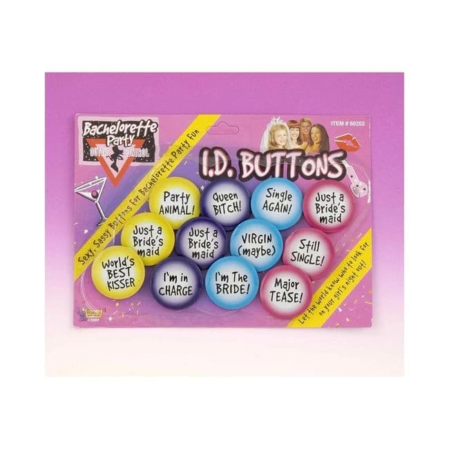 Bachelorette Id Button Set (12) - Image 1