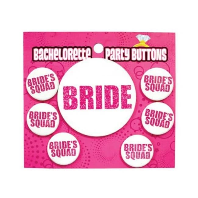 Bachelorette Party Button - Bride Bride's Squad - Image 1