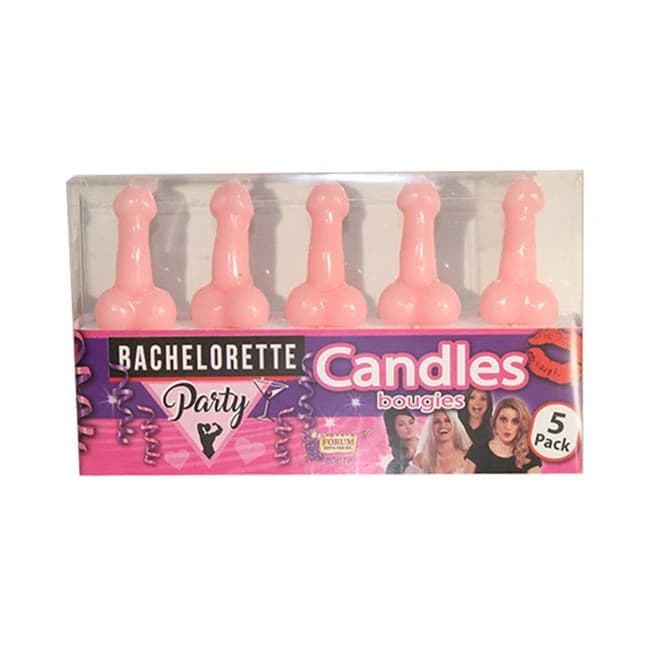 Bachelorette Party Penis Candles 5 Pack - Image 1