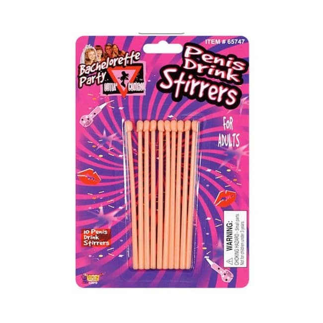 Bachelorette Penis Drink Stirrers (10) - Image 1