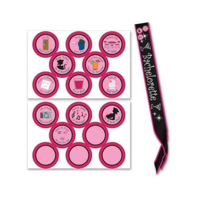 Bachelorette Sash & Stick on Badges - Image 1