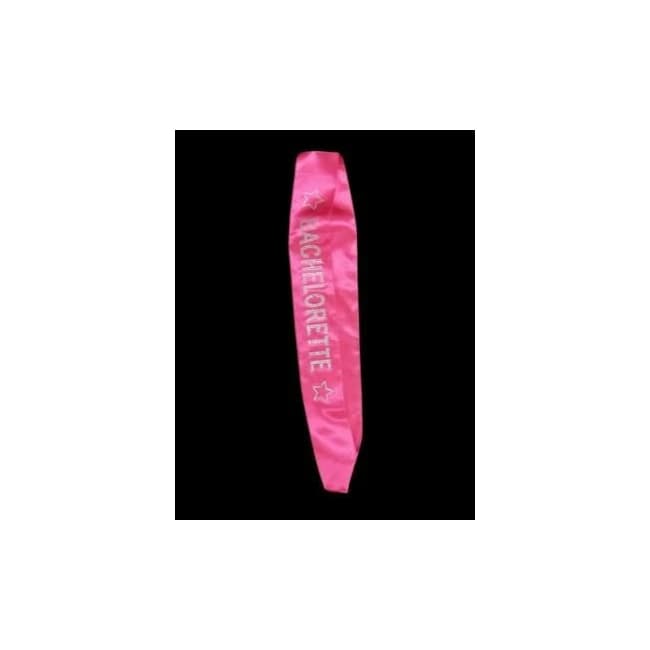 Bachelorette Sash with Crystals Black - Image 1