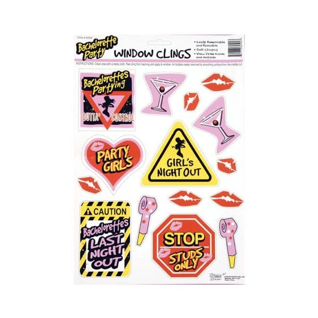 Bachelorette Window Decoration (stickers) - Image 1