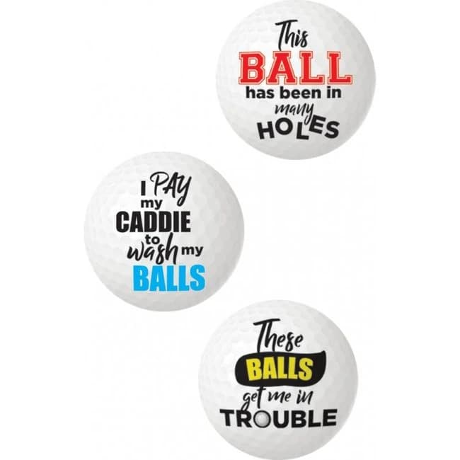 Balls Deep Novelty Golf Balls - Image 1