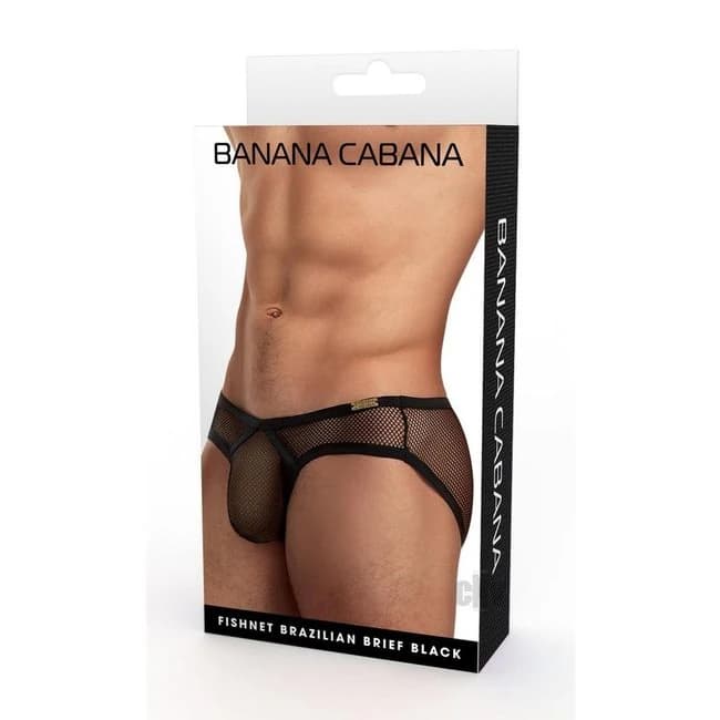 Banana Cabana Bikini Mesh Lg/xl Black - Image 1