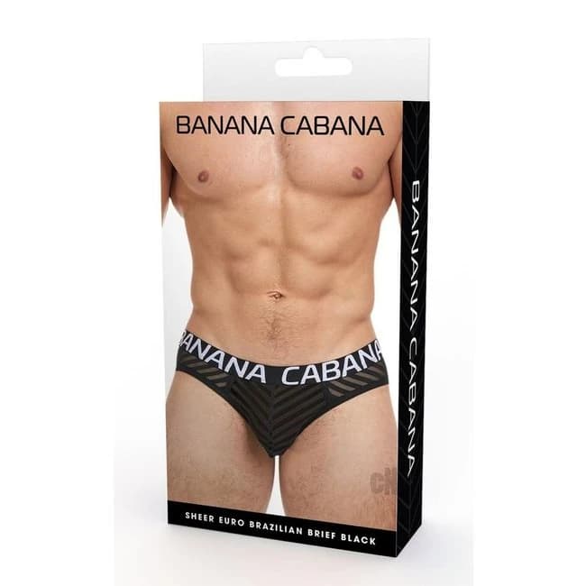 Banana Cabana Sheer Bikini Sm/md Black - Image 1