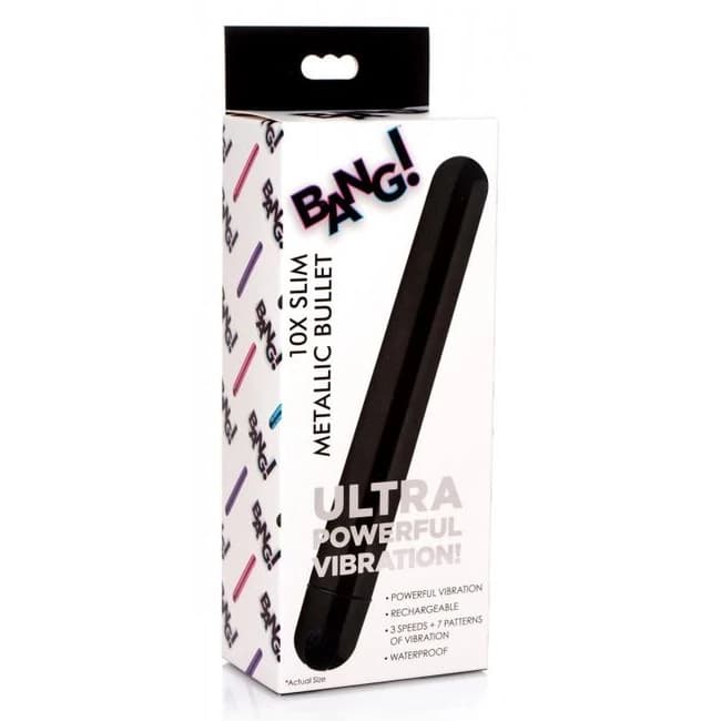 BANG! 10X SLIM METALLIC BULLET BLACK  - Image 1