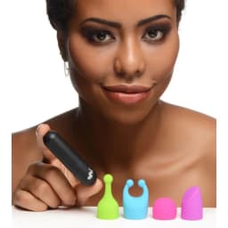 Bang! Rechargeable Bullet W/ 4 Attachments, image 2