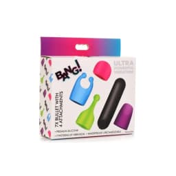 Bang! Rechargeable Bullet W/ 4 Attachments, image 3