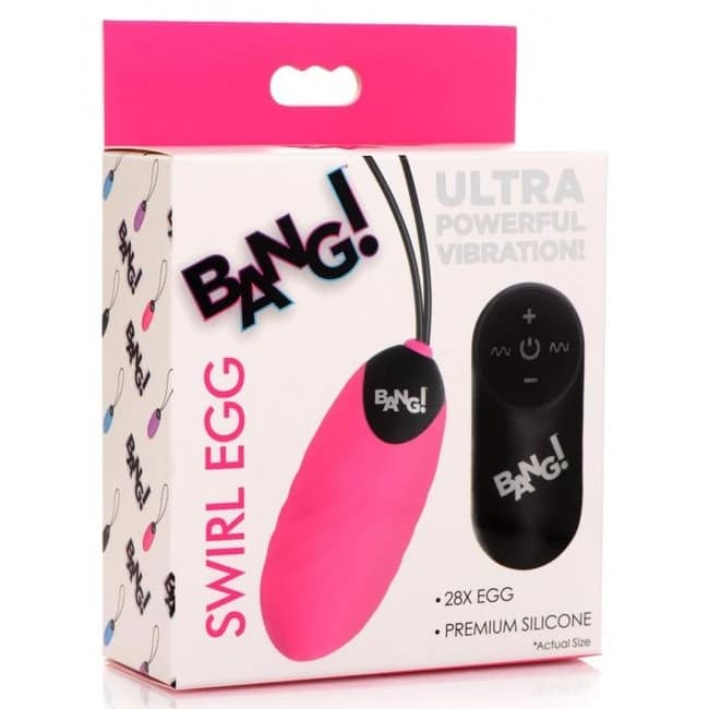BANG! SWIRL SILICONE EGG PINK  - Image 1