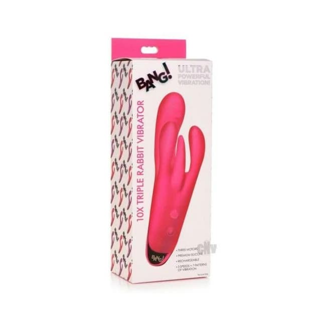 Bang Triple Rabbit Vibrator Pink - Image 1
