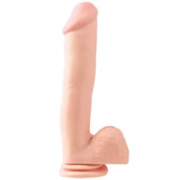 Basix Rubber Works 12in Dong w/ Suction Flesh, image 2