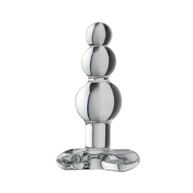 Beaded Anal Plug Clear - Image 1