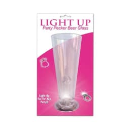 Beer Glass Party Pecker Light up Clear, image 2