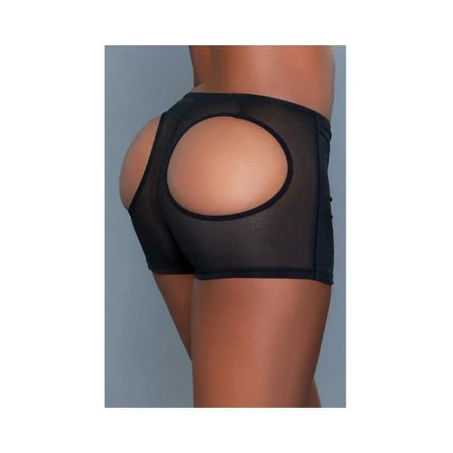 Bewicked Butt Booster Boyshort Black - Image 1