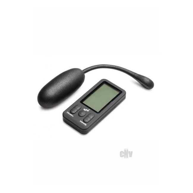 Bg 25x Silicone Plush Egg W/remote Black - Image 1