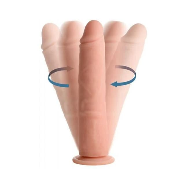 Big Shot Twirl/vibe Dildo 9 Vanilla - Image 1