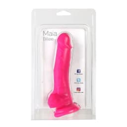 Billee 7 Realistic Silicone Dong Neon Pink " - Image 4