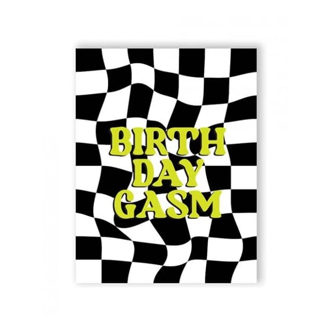Birthday-gasm Greeting Card - Image 1