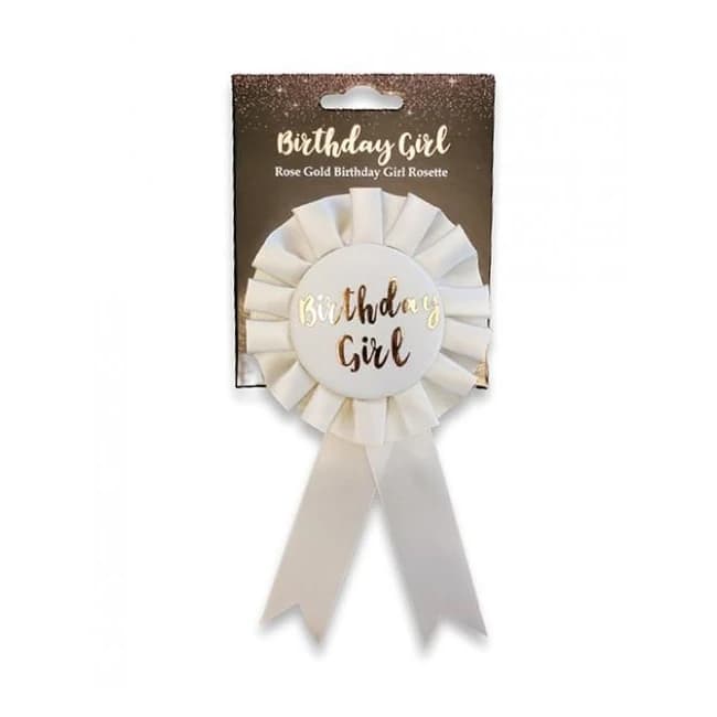 Birthday Girl Badge - Rose Gold - Image 1