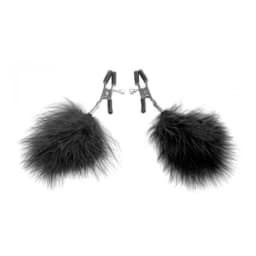 Black Feather Nipple Clamps, image 3