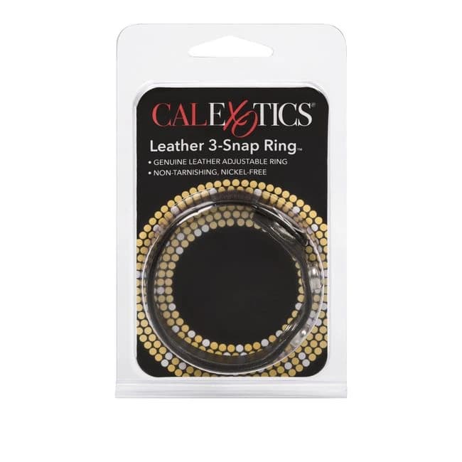 Black Leather Ring - Image 2
