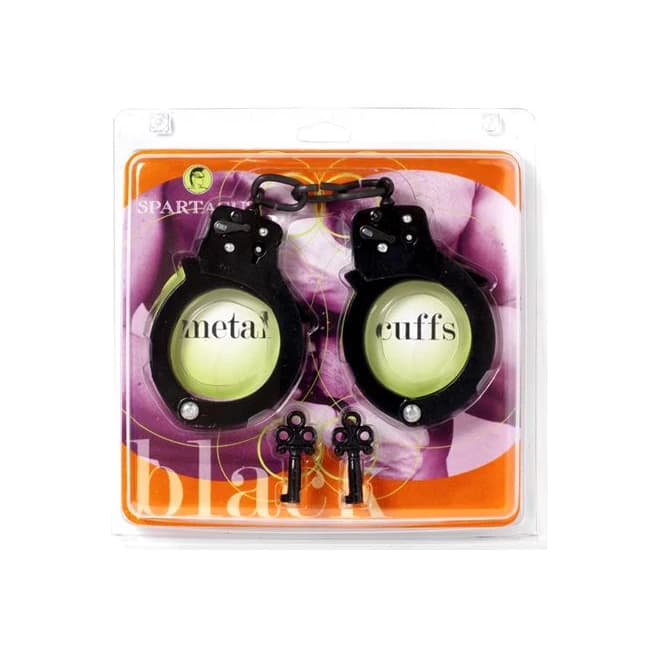 Black Single Lock Handcuffs - Image 1