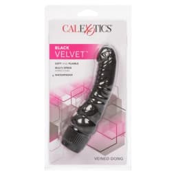 Black Velvet 6.25in Veined Dong, image 3